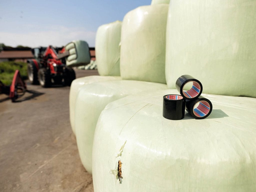 Cinta repara fardos de paja