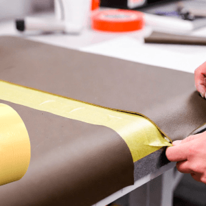 Leather adhesive tape